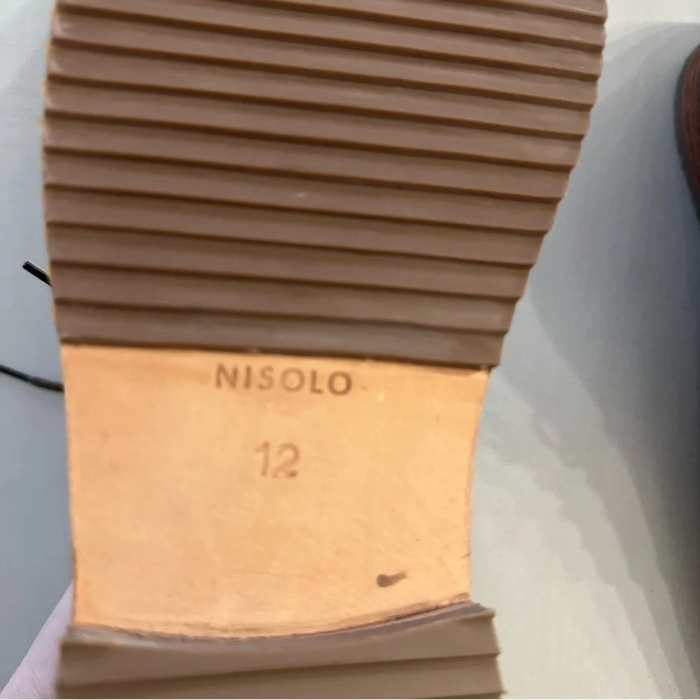 Nisolo Men's Everyday Chukka Lace-Up Boots in Brown Leather Sz 12 NIB